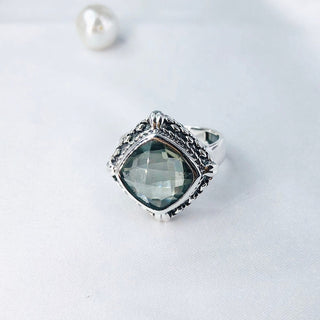 Green Amethyst Ring By Harshita Jewellery