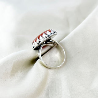 Natural Carnelian Ring By Harshita Jewellery