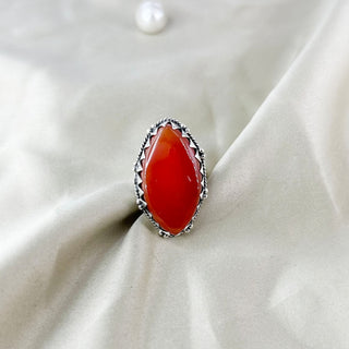 Natural Carnelian Ring By Harshita Jewellery