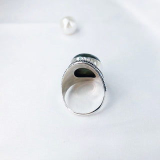 Natural Labradorite Ring By Harshita Jewellery