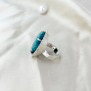 Natural Azurite Ring By Harshita Jewellery