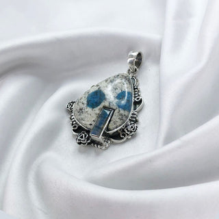 Natural Rainbow Labradorite And K2 jasper Pendant By Harshita Jewellery