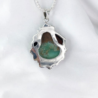 Natural Chrysoprase, Black Onyx & Carnelian Pendant By Harshita Jewellery