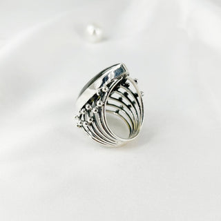 Natural Labradorite Gemstone Ring By Harshita Jewellery