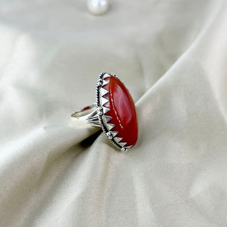 Natural Carnelian Ring By Harshita Jewellery