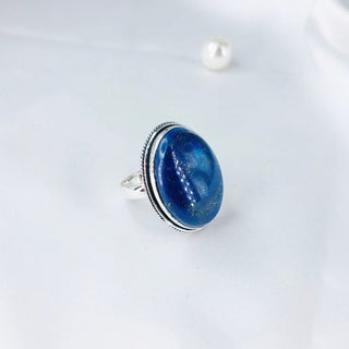 Natural Lapis Lazuli ring By Harshita Jewellery
