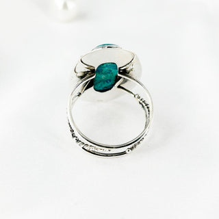 Natural Shattuckite Gemstone Ring By Harshita Jewellery