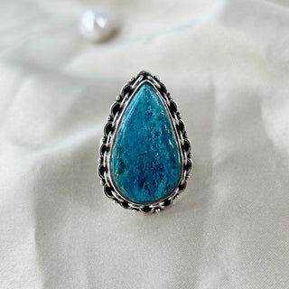 Natural Azurite Ring By Harshita Jewellery