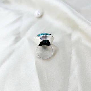 Natural Azurite Ring By Harshita Jewellery