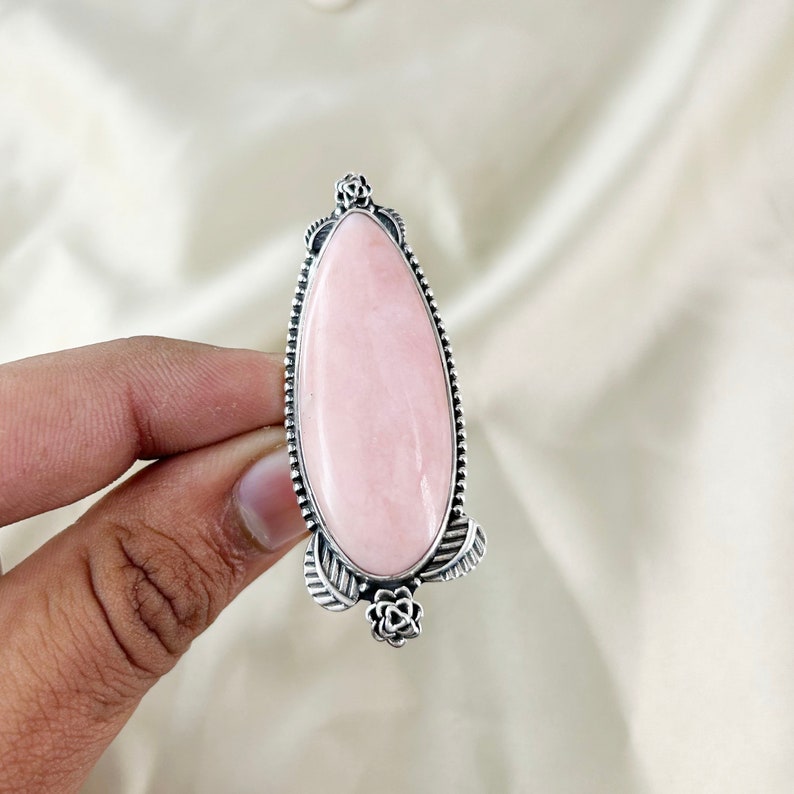 Pink Opal Ring By Harshita Jewellery