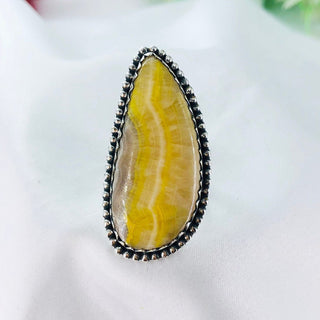 Natural Bumble Bee Jasper Ring By Harshita Jewellery