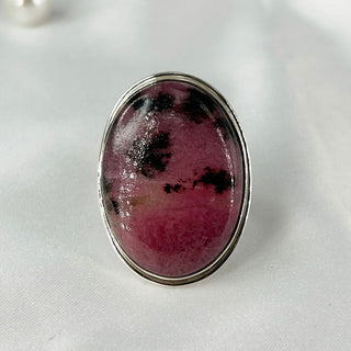 Natural Rhodonite Gemstone Ring By Harshita Jewellery