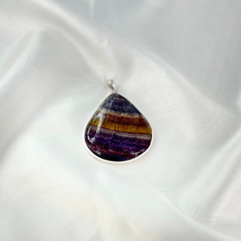Natural Fluorite Pendant By Harshita Jewellery