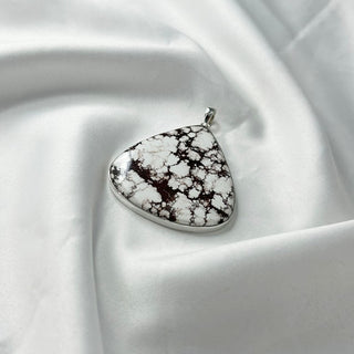 Natural Wild Horse Magnesite Gemstone Pendant By Harshita Jewellery