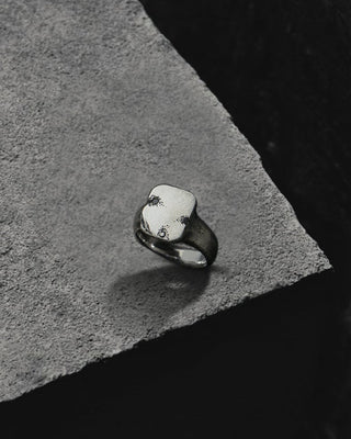 Black Onyx Gemstone Men's Ring By Harshita Jewellery