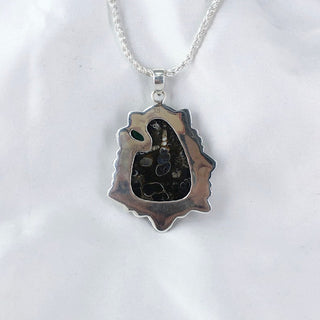 Natural Turtella Jasper, Carnelian, And Aquamarine Pendant By Harshita Jewellery