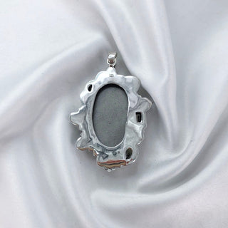 Silver Sheen Obsidian Pendant By Harshita Jewellery