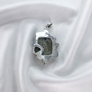 Natural K2 jasper & Raw Rose Quartz Pendant By Harshita Jewellery