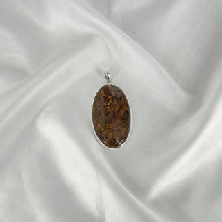 Natural Red Moss Agate Pendant By Harshita Jewellery
