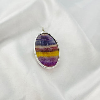 Fluorite Natural Gemstone Pendant By Harshita Jewellery