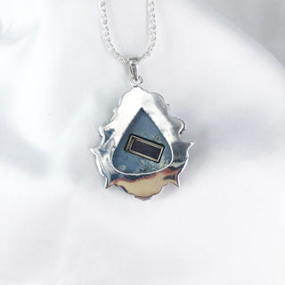Natural Blue Opal & Amethyst Gemstone Pendant By Harshita Jewellery