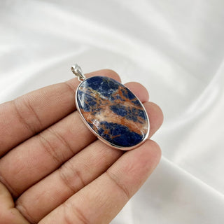 Natural Sodalite Pendant By Harshita Jewellery
