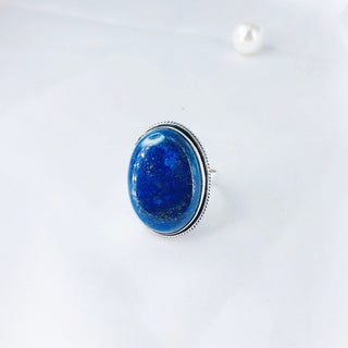 Natural Lapis Lazuli ring By Harshita Jewellery