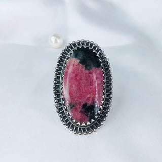Rhodonite Ring By Harshita Jewellery