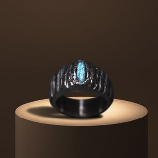 Labradorite Men's Ring By Harshita Jewellery