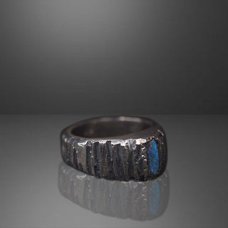 Labradorite Men's Ring By Harshita Jewellery