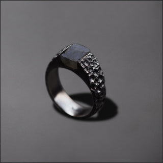 Blue Labradorite Men's Ring By Harshita Jewellery