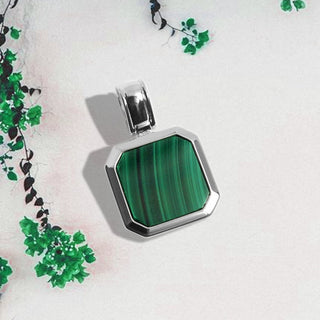 Green Malachite Men's Pendant By Harshita Jewellery