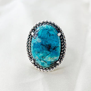 Natural Azurite Ring By Harshita Jewellery