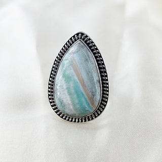 Natural Amazonite Ring By Harshita Jewellery