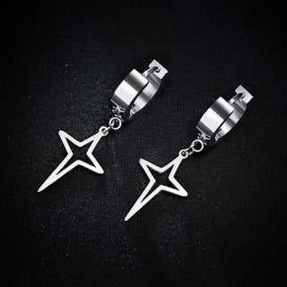 Mens Dangle Star Earrings By Harshita Jewellery