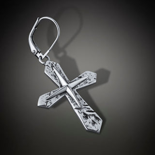 Mens Dangle Cross Earrings By Harshita Jewellery