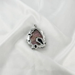 Natural Rhodonite, Lapis Lazuli, Carnelian, Garnet & Rose Quartz Gemstone Pendant By Harshita Jewellery