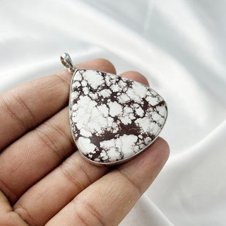 Natural Wild Horse Magnesite Gemstone Pendant By Harshita Jewellery