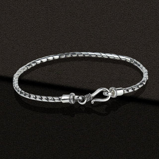 Men's Silver Chain Bracelet by Harshita Jewellery