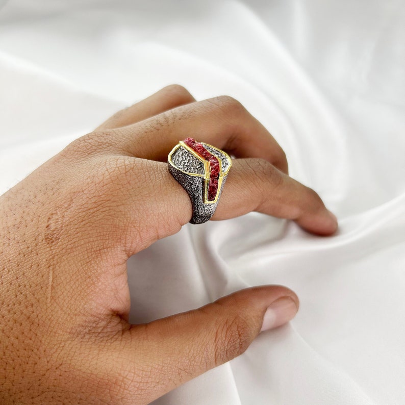 Red ruby ring By Harshita Jewellery