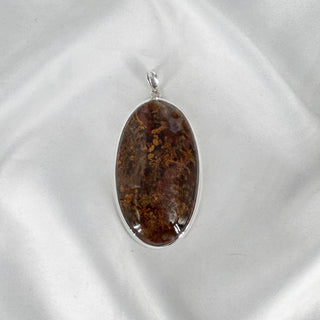 Natural Red Moss Agate Pendant By Harshita Jewellery