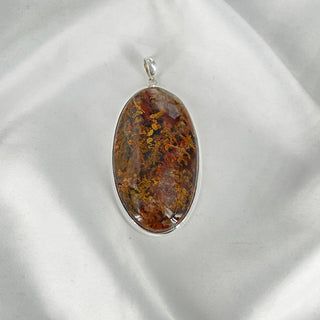 Natural Red Moss Agate Pendant By Harshita Jewellery