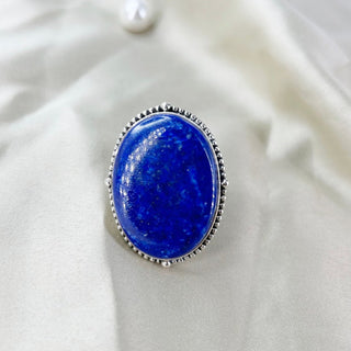 Natural Lapis Lazuli ring By Harshita Jewellery