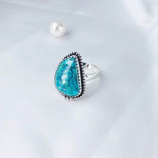 Natural Azurite Ring By Harshita Jewellery