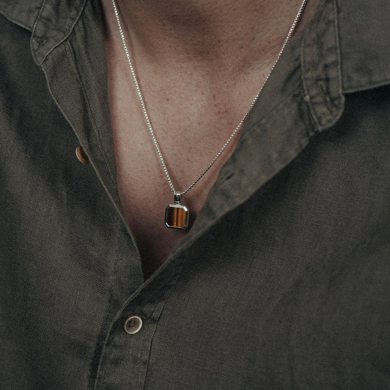 Tiger Eye's Men's Pendant By Harshita Jewellery