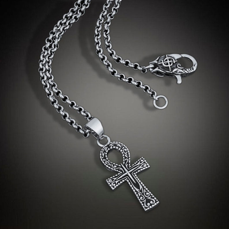 Silver Cross Men's Pendant By Harshita Jewellery