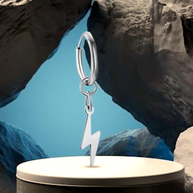 Lightning strike Earring For Men By Harshita Jewellery