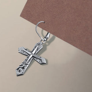 Mens Dangle Cross Earrings By Harshita Jewellery