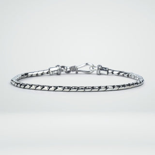 Men's Silver Chain Bracelet by Harshita Jewellery