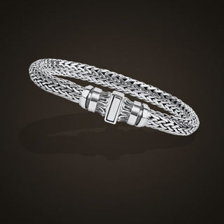 Men's Silver Chain Bracelet by Harshita Jewellery
